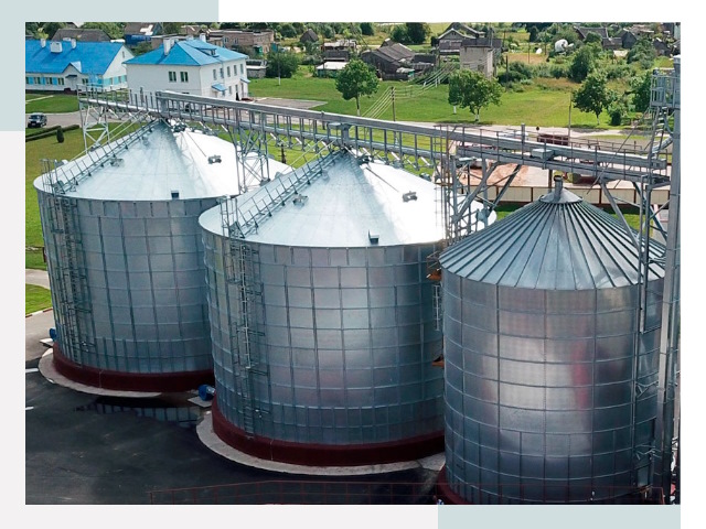 Металлические силосы в Чехове