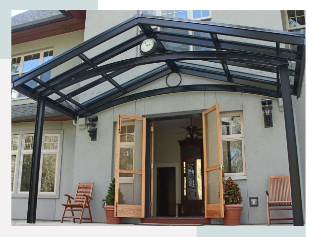 Козырьки металлические в Чехове