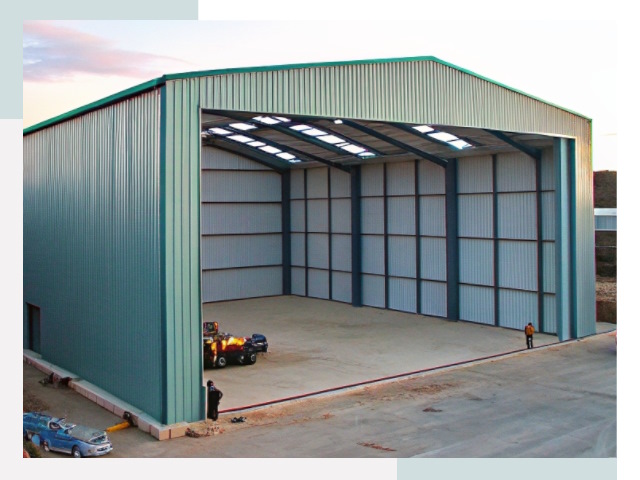 Строительство ангаров в Чехове